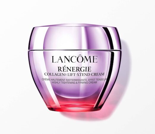 A jar of Lancôme Renergie Collagen Lift-Xtend Cream.