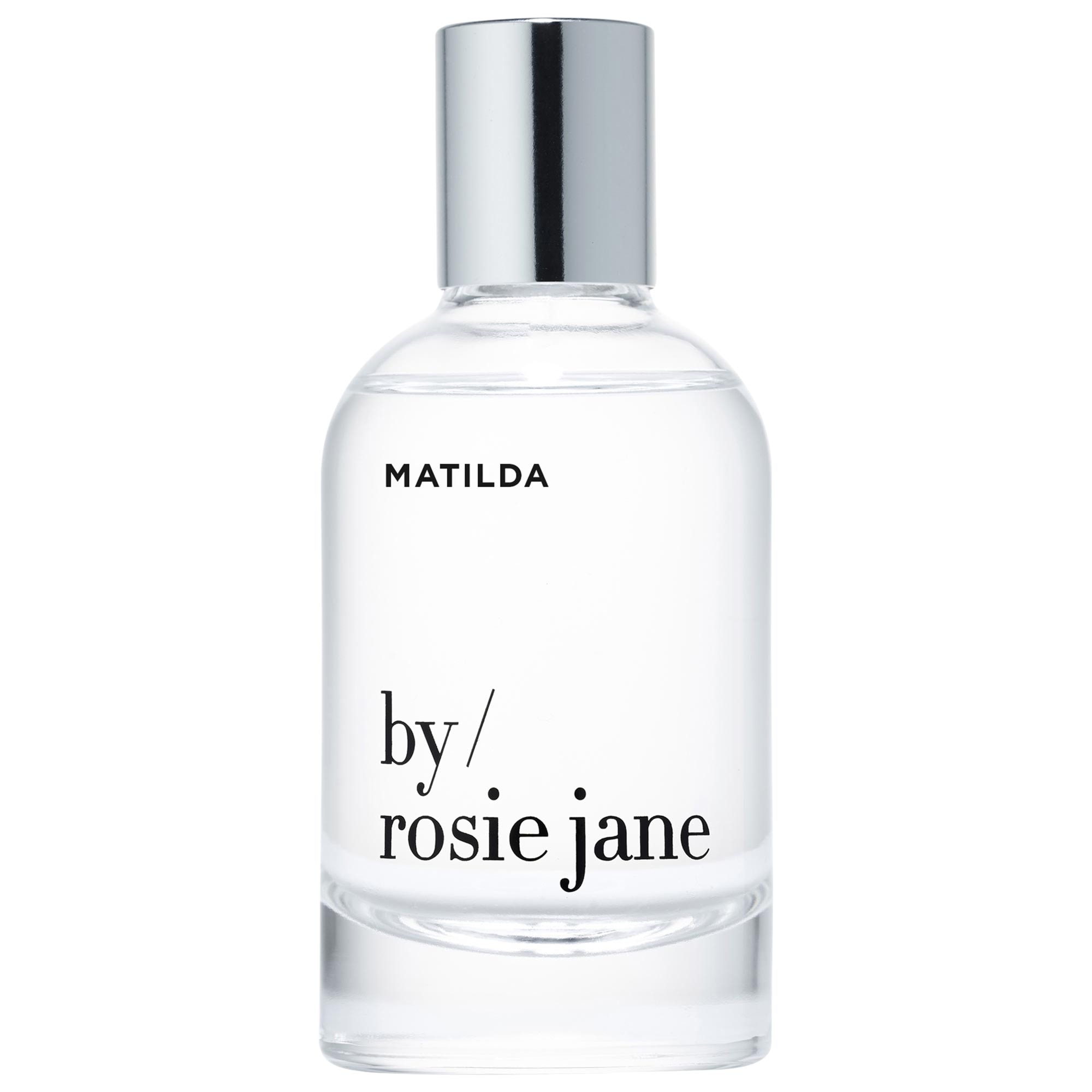 A bottle of By Rosie Jane Matilda Eau De Parfum against a white background.