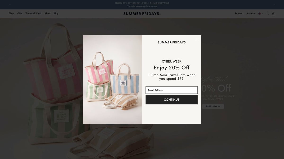 The iconic blue tube of the Summer Fridays Jet Lag Mask.