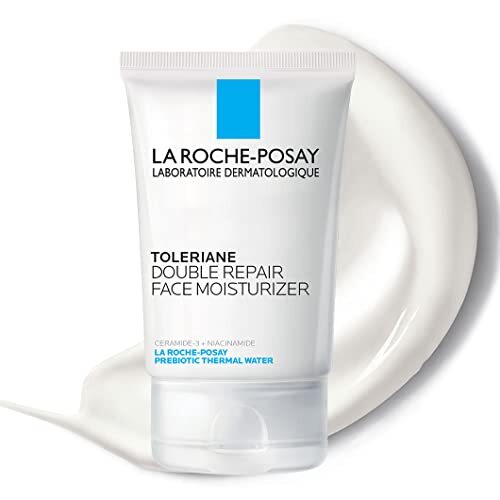 A tube of La Roche-Posay Toleriane Double Repair Face Moisturizer.