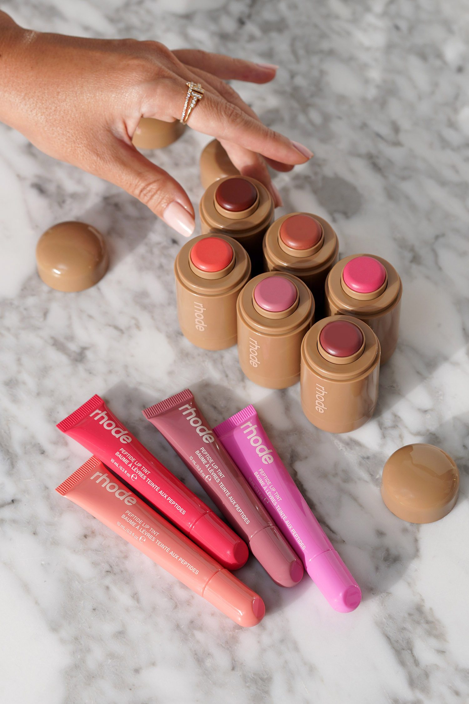 Rhode's New Spring Blushes: Candy Apple & Teacup Shade Guide