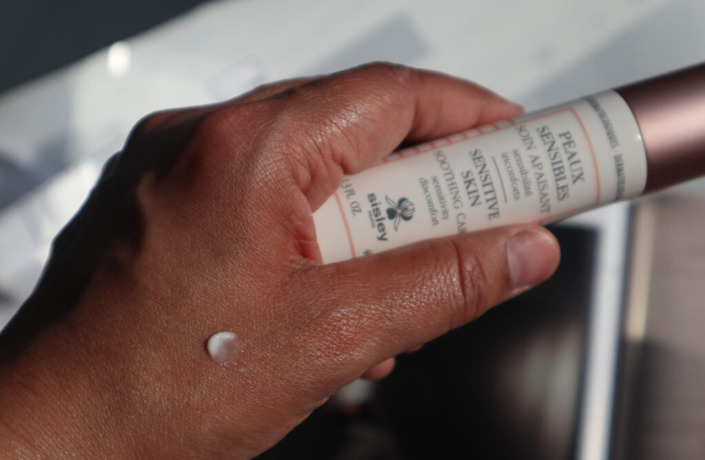A product shot of the Sisley Paris Sensitive Skin Soothing Care.