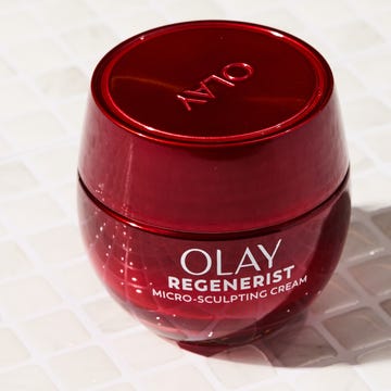 Luxury skincare moisturizer jar designed for mature skin types.