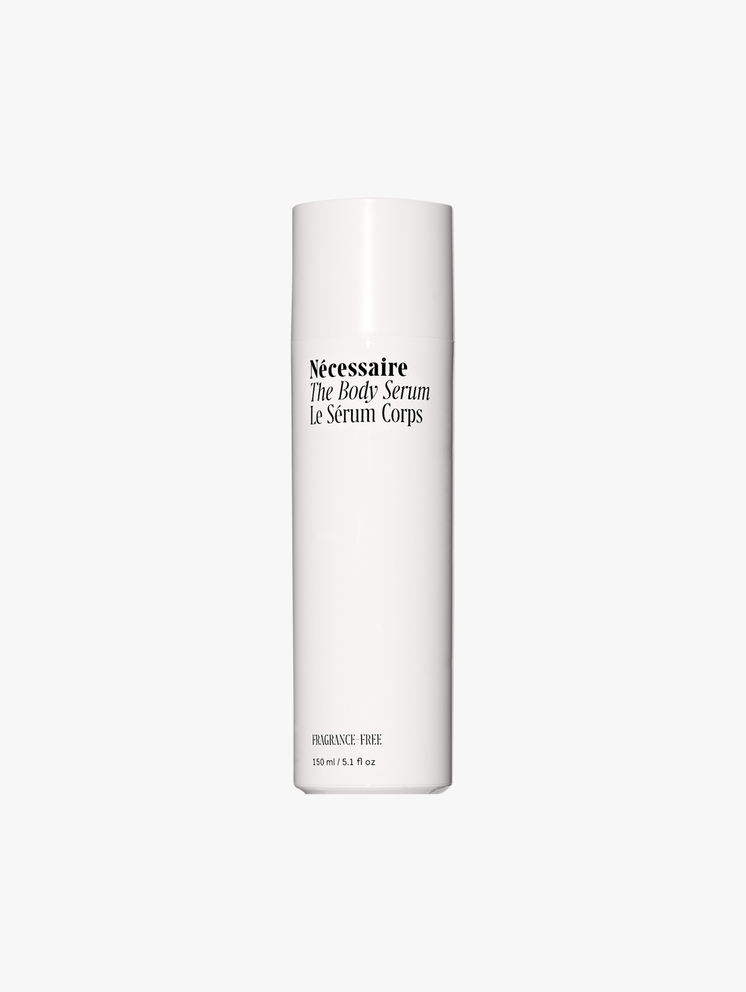 Nécessaire The Body Serum bottle.