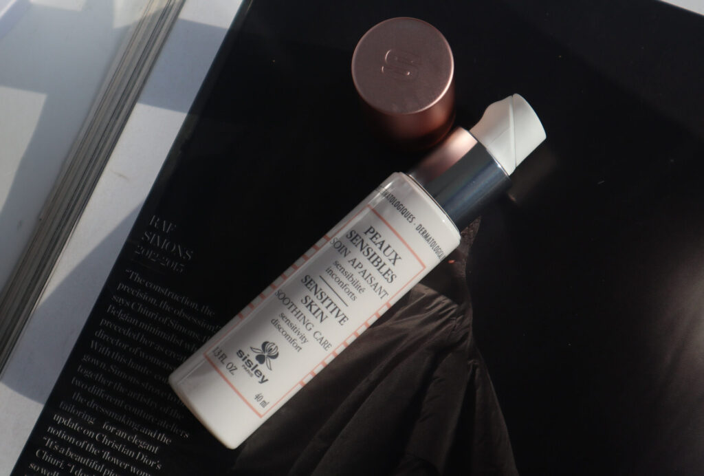 Minimalist product shot of the Sisley Paris Soothing Care moisturizer.